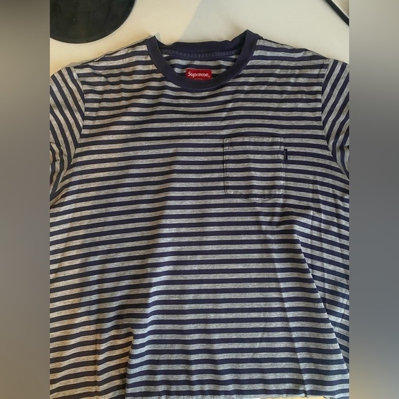 SUPREME Striped Tee - Picture 1 of 2